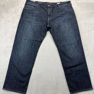 Mavi‎ Jeans Men's 44x30 Matt Relaxed Straight Leg Dark Wash Blue Whiskered Denim